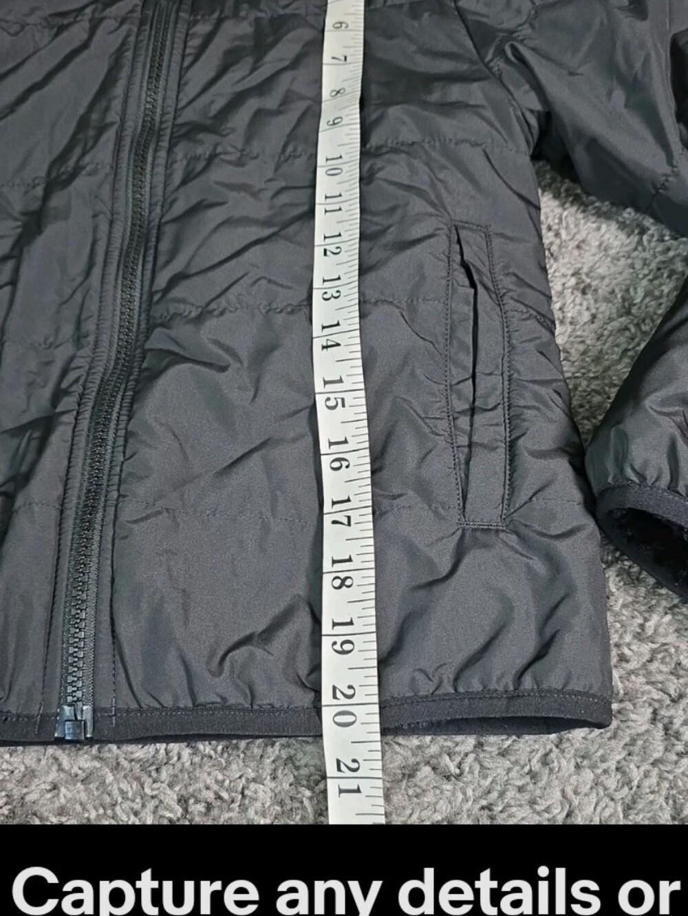 THE NORTH FACE Girl's Reversible Shasta Black Jacket Size M 10 - Picture 4 of 9